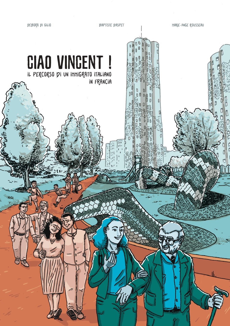 "Ciao Vincent !", version italienne de notre BD sur Vincent Pascucci, l'immigration italienne en France et l'histoire du 20e siècle